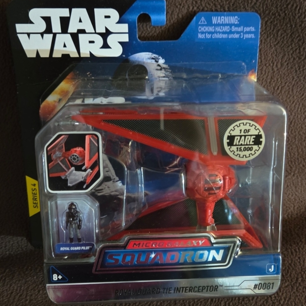 Star Wars Micro Galaxy Squadron Royal Guard TIE Interceptor Rare 1 In 15,000 New